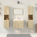 Set mobilier de baie, 5 piese, stejar sonoma, lemn prelucrat - WALTI WALTI