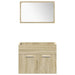 Set mobilier de baie, 5 piese, stejar sonoma, lemn prelucrat - WALTI WALTI