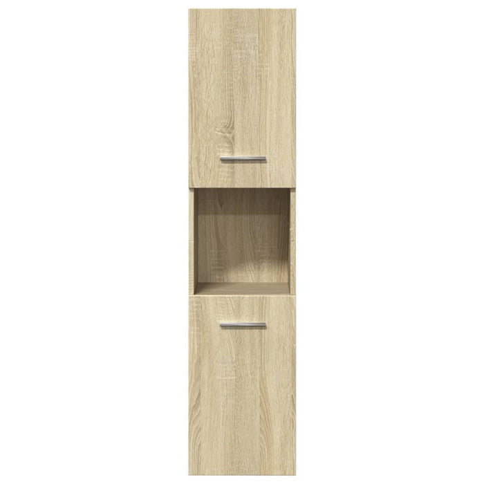 Set mobilier de baie, 5 piese, stejar sonoma, lemn prelucrat - WALTI WALTI