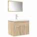 Set mobilier de baie, 3 piese, stejar sonoma, lemn prelucrat - WALTI WALTI