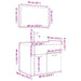 Set mobilier de baie, 3 piese, stejar sonoma, lemn prelucrat - WALTI WALTI