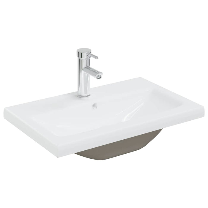 Set mobilier de baie, 4 piese, stejar sonoma, lemn prelucrat WALTI