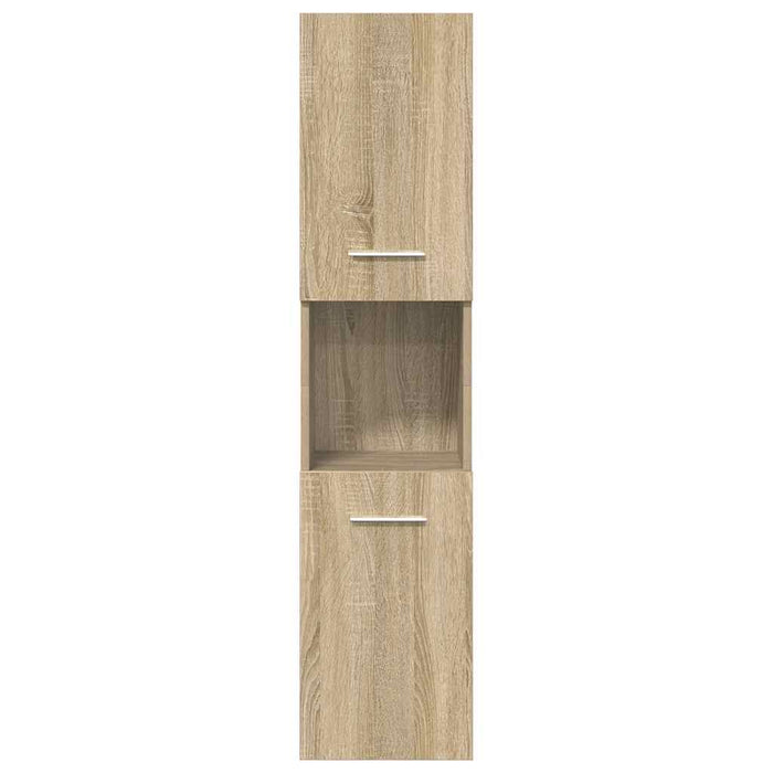 Set mobilier de baie, 5 piese, stejar sonoma, lemn prelucrat - WALTI WALTI