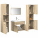 Set mobilier de baie, 5 piese, stejar sonoma, lemn prelucrat - WALTI WALTI