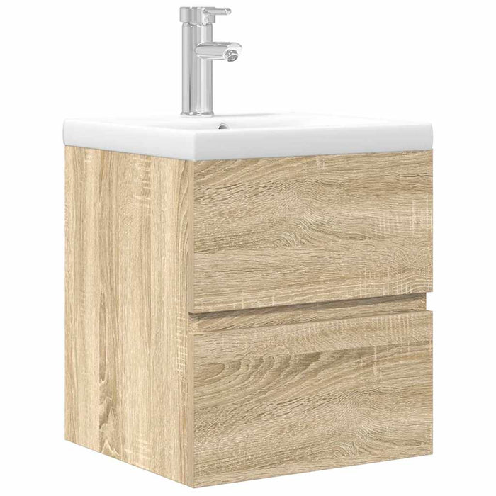 Set mobilier de baie, 2 piese, stejar sonoma, lemn prelucrat - WALTI WALTI