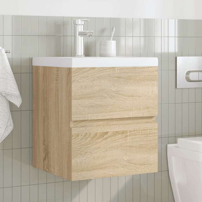 Set mobilier de baie, 2 piese, stejar sonoma, lemn prelucrat - WALTI WALTI