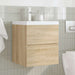 Set mobilier de baie, 2 piese, stejar sonoma, lemn prelucrat - WALTI WALTI