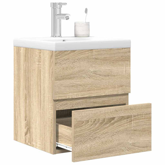 Set mobilier de baie, 2 piese, stejar sonoma, lemn prelucrat - WALTI WALTI