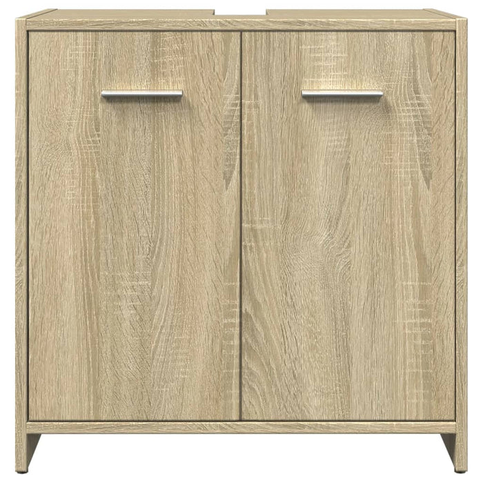 Set mobilier de baie, 4 piese, stejar sonoma, lemn prelucrat - WALTI WALTI