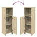Set mobilier de baie, 4 piese, stejar sonoma, lemn prelucrat - WALTI WALTI