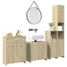 Set mobilier de baie, 4 piese, stejar sonoma, lemn prelucrat - WALTI WALTI
