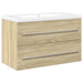 Set mobilier de baie, 2 piese, stejar sonoma, lemn prelucrat - WALTI WALTI