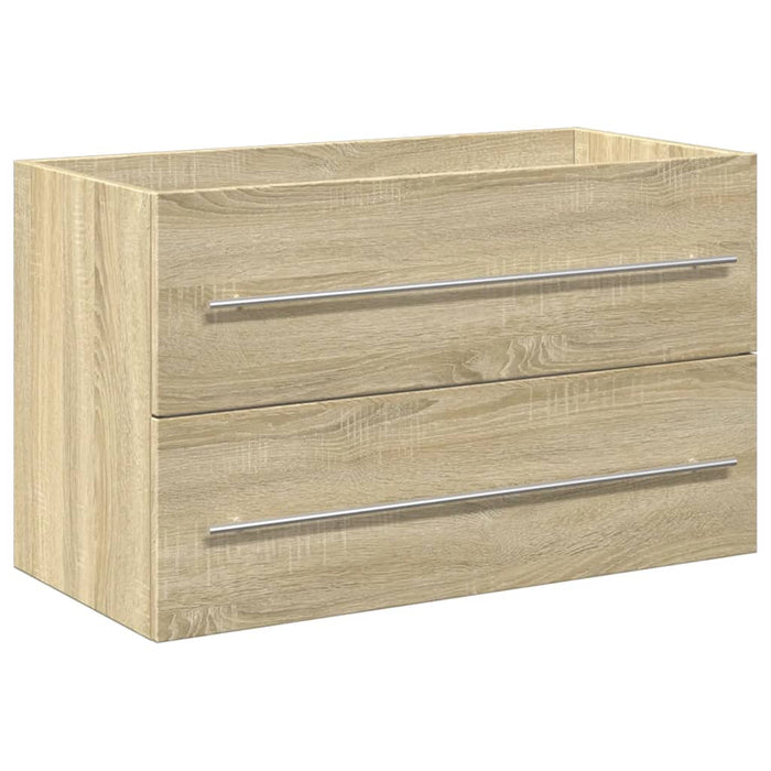 Set mobilier de baie, 2 piese, stejar sonoma, lemn prelucrat - WALTI WALTI