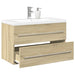 Set mobilier de baie, 2 piese, stejar sonoma, lemn prelucrat - WALTI WALTI
