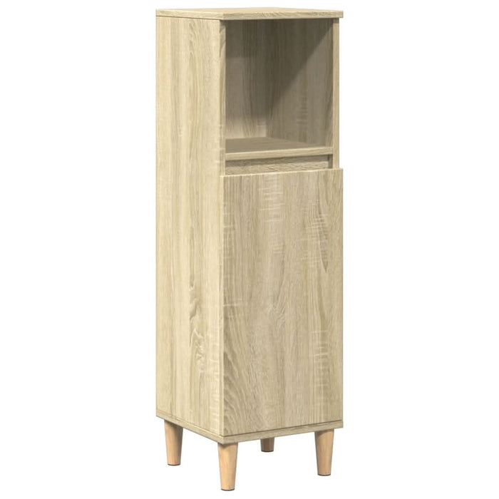 Set mobilier de baie, 3 piese, stejar sonoma, lemn prelucrat - WALTI WALTI