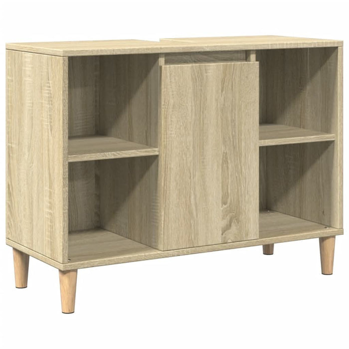 Set mobilier de baie, 3 piese, stejar sonoma, lemn prelucrat - WALTI WALTI