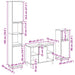 Set mobilier de baie, 3 piese, stejar sonoma, lemn prelucrat - WALTI WALTI
