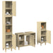 Set mobilier de baie, 3 piese, stejar sonoma, lemn prelucrat - WALTI WALTI