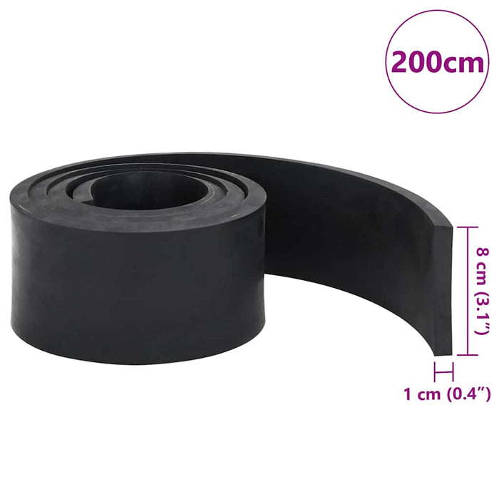 Margine de cauciuc pentru plug de zăpadă negru 200x8x1 cm - WALTI WALTI