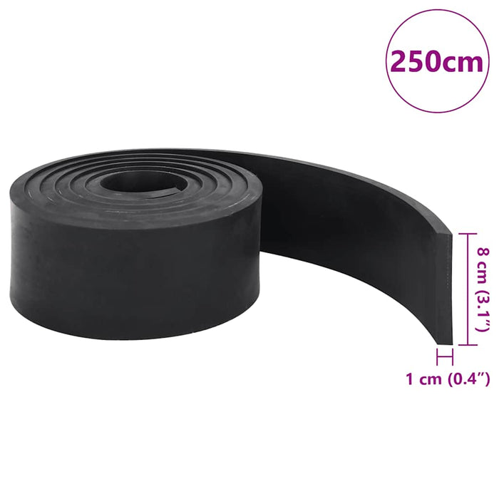 Margine de cauciuc pentru plug de zăpadă negru 250x8x1 cm - WALTI WALTI