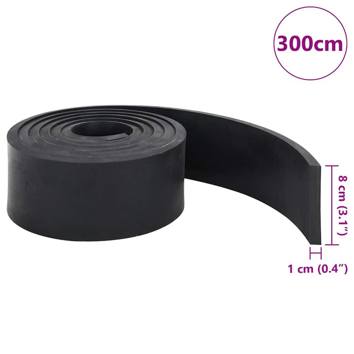 Margine de cauciuc pentru plug de zăpadă negru 300x8x1 cm - WALTI WALTI