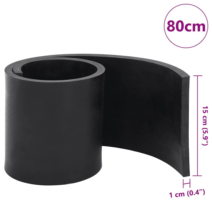 Margine de cauciuc pentru plug de zăpadă negru 80x15x1 cm - WALTI WALTI