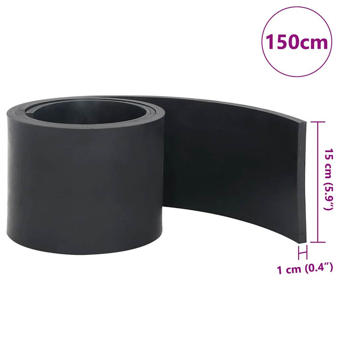 Margine de cauciuc pentru plug de zăpadă negru 150x15x1 cm - WALTI WALTI