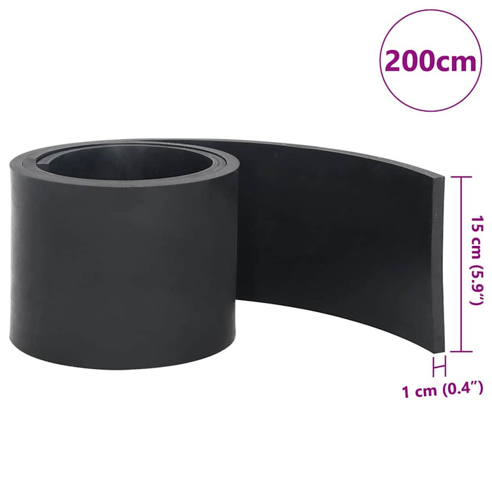 Margine de cauciuc pentru plug de zăpadă negru 200x15x1 cm - WALTI WALTI