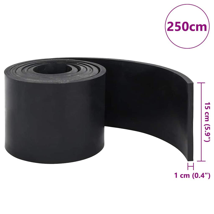 Margine de cauciuc pentru plug de zăpadă negru 250x15x1 cm - WALTI WALTI
