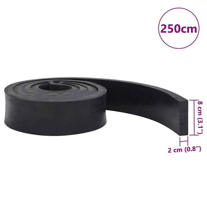 Margine de cauciuc pentru plug de zăpadă negru 250x8x2 cm - WALTI WALTI