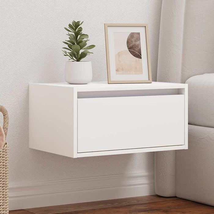 Noptieră montată pe perete cu lumini LED, alb - WALTI WALTI