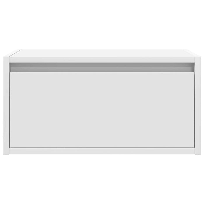 Noptiere montate pe perete cu lumini LED, 2 buc., alb - WALTI WALTI