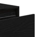 Noptiera montata pe perete cu lumini LED Stejar negru - WALTI WALTI