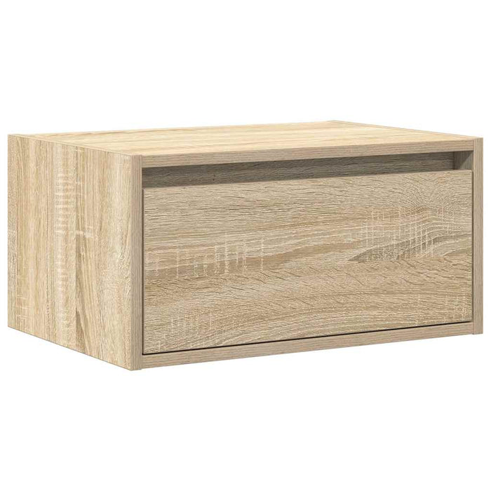 Noptieră montată pe perete cu lumini LED, stejar sonoma - WALTI WALTI