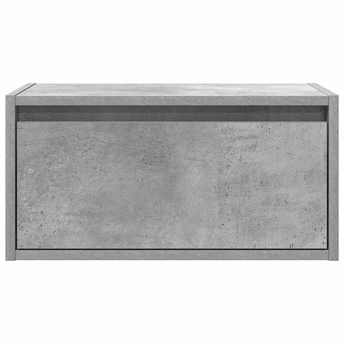 Noptiere montate pe perete cu lumini LED, 2 buc., gri beton WALTI