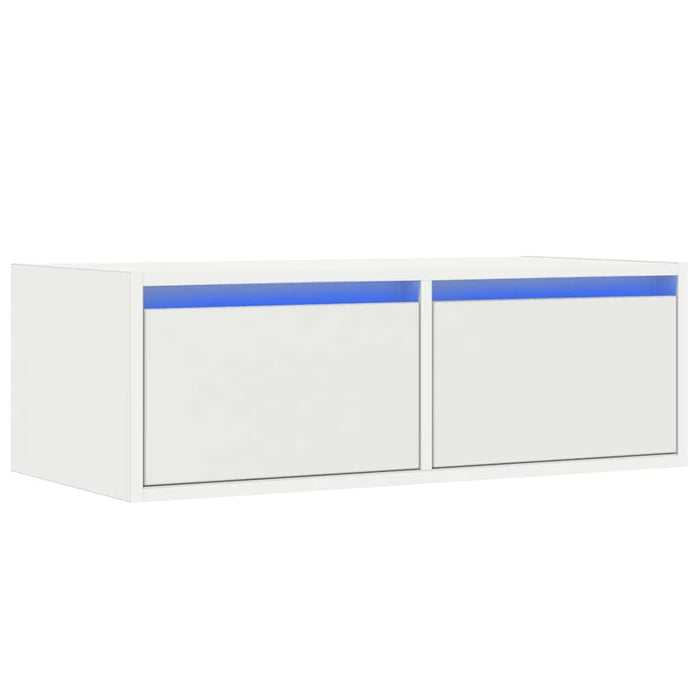 Dulap TV cu lumini LED alb 75x35,5x25 cm - WALTI WALTI