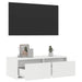 Dulap TV cu lumini LED alb 75x35,5x25 cm - WALTI WALTI
