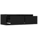 Dulap TV cu lumini LED Stejar negru 75x35,5x25 cm - WALTI WALTI