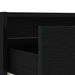 Dulap TV cu lumini LED Stejar negru 75x35,5x25 cm - WALTI WALTI