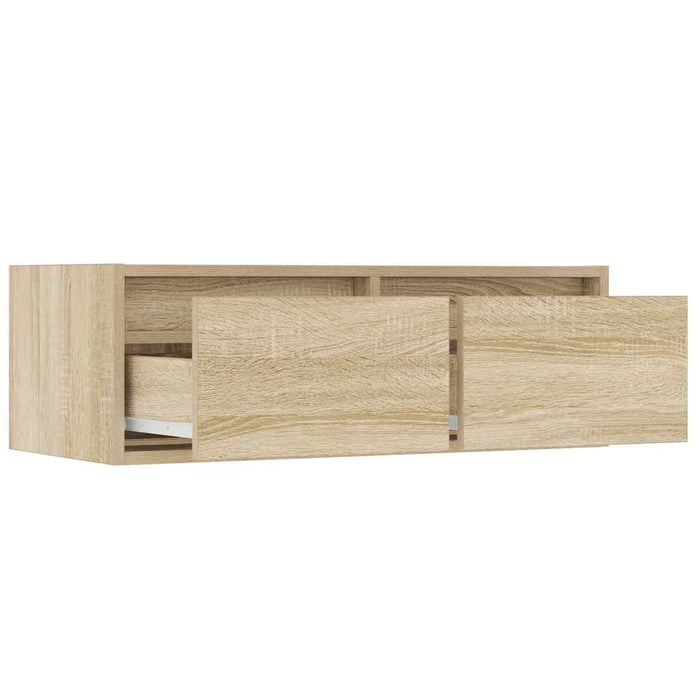 Comodă TV cu lumini LED, stejar sonoma, 75x35,5x25 cm - WALTI WALTI