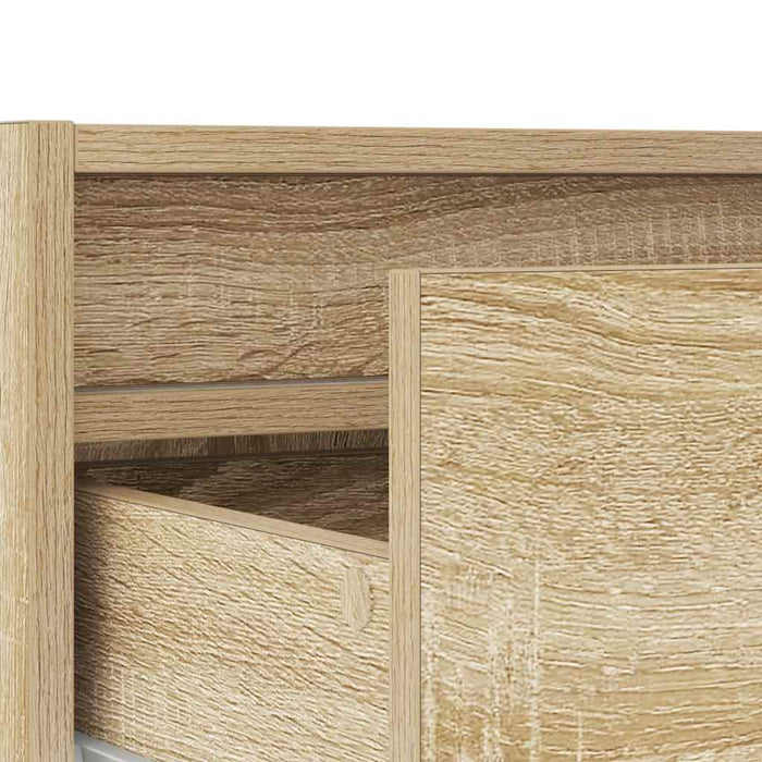 Comodă TV cu lumini LED, stejar sonoma, 75x35,5x25 cm - WALTI WALTI