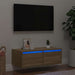 Comodă TV cu lumini LED, stejar sonoma, 75x35,5x25 cm - WALTI WALTI