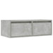 Comodă TV cu lumini LED, gri beton, 75x35,5x25 cm - WALTI WALTI