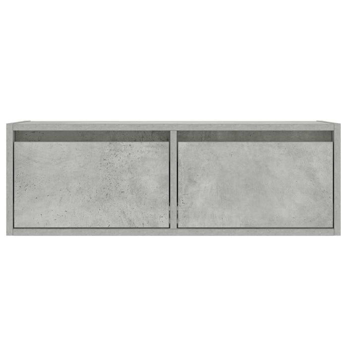 Comodă TV cu lumini LED, gri beton, 75x35,5x25 cm - WALTI WALTI