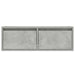 Comodă TV cu lumini LED, gri beton, 75x35,5x25 cm - WALTI WALTI