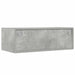 Comodă TV cu lumini LED, gri beton, 75x35,5x25 cm - WALTI WALTI