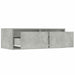 Comodă TV cu lumini LED, gri beton, 75x35,5x25 cm - WALTI WALTI
