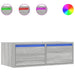 Comodă TV cu lumini LED, gri sonoma, 75x35,5x25 cm - WALTI WALTI