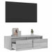 Comodă TV cu lumini LED, gri sonoma, 75x35,5x25 cm - WALTI WALTI