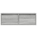 Comodă TV cu lumini LED, gri sonoma, 75x35,5x25 cm - WALTI WALTI